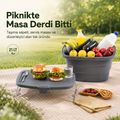 Masalı Katlanabilir Piknik Sepeti - 21 Litre