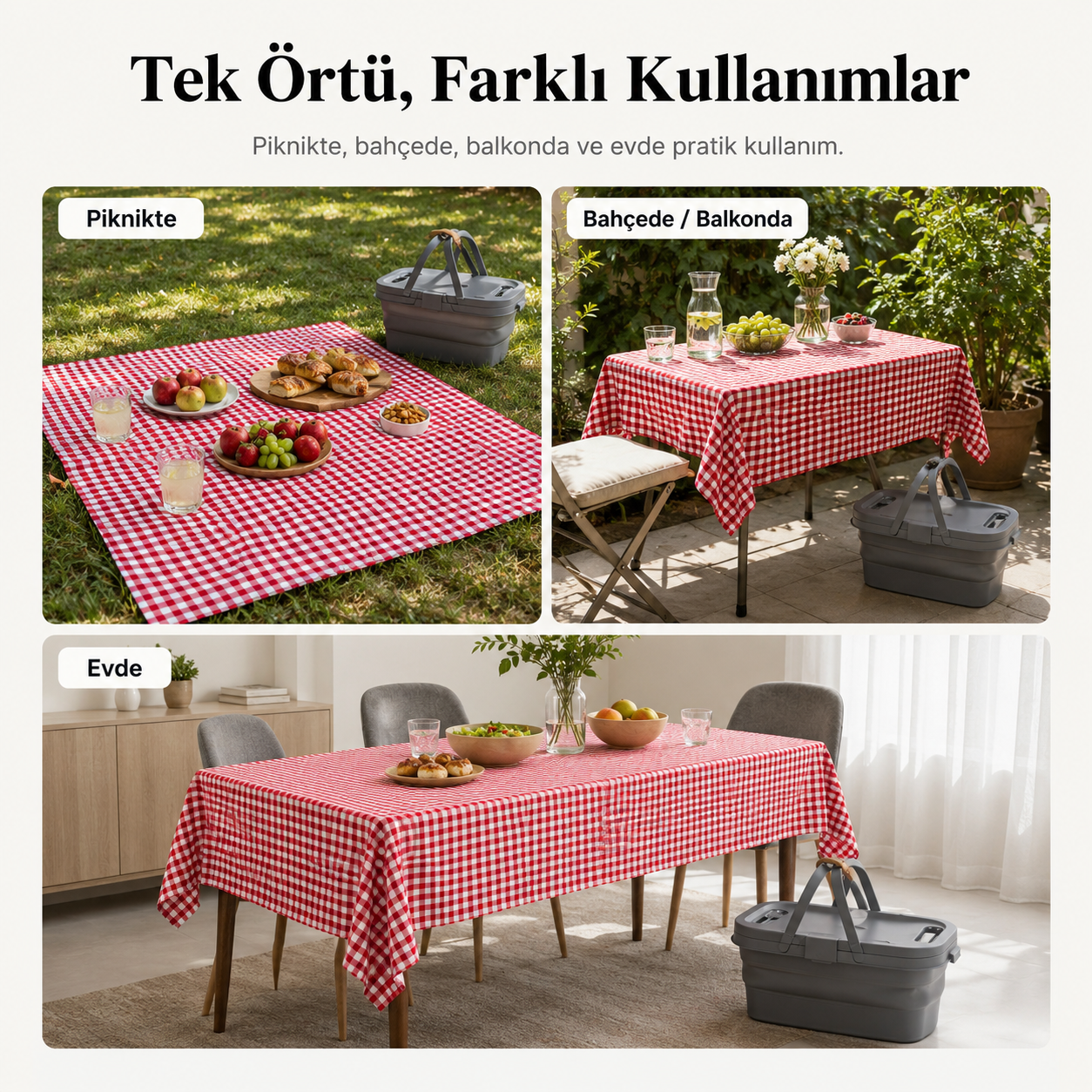 Büyük Boy Piknik Örtüsü